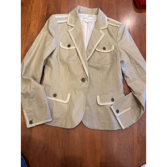 Woman’s banana republic linen blend, blazer jacket, size 8 - Picture 1 of 8